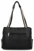 Torebka Damska Shopper Bag 2 Komory firmy Hernan 3892-1 Czarna/Beżowa